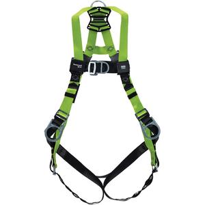 Miller® H500 Industry Standard Full Body Harness - Work Positioning/Ladder Climbing/Descent Control/Fall Arrest, ADLP, 420 lbs., Universal, Back - Front - Side, Tongue Buckle, Pass-Through/Mating