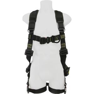 Nylon Arc Flash Harness - Ladder Climbing/Descent Control/Fall Arrest/Arc-Resistant, ADLR, 352 lbs., X-Large, Back - Front, Quick-Connect, Quick-Connect, Nomex®, 40 ± 5 cal/cm2, 5000 lbs., 4000 lbs.