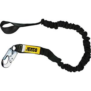 Arc Flash Shock Absorbing Lanyard - 6', Meets/Exceeds CSA-Z259.11, 100 lbs., 254 lbs., Choke-Off Loop, Locking Snap Hook, Nylon, Tubular Core, 1, 40 cal/cm2, 130-310 lbs., ANSI Z359.1-2007