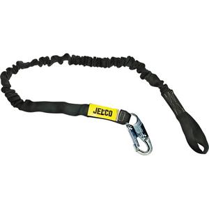 Arc Flash Shock Absorbing Lanyard - 6', Meets/Exceeds CSA-Z259.11, 100 lbs., 254 lbs., Choke-Off Loop, Locking Snap Hook, Nylon, Tubular Core, 1, 40 cal/cm2, 130-310 lbs.