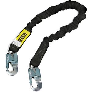 Arc Flash Lanyard - 6', Meets/Exceeds CSA-Z259.11, 100 lbs., 254 lbs., Locking Snap Hook, Locking Snap Hook, Nylon, Tubular Core, 1, 40 cal/cm2, 130-310 lbs.