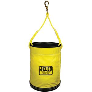 Vinyl Coated Collapsible Bucket - 11", 11", 16", Black/Yellow, Nylon, 4" x 8 "