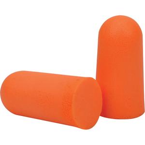 Mega Bullet Disposable Ear Plugs - Uncorded, 32, One-Size/Large, ANSI S3.19-1974/Meets/Exceeds CSA Class AL, Bulk - Polybag/Bulk - Box, Orange, Polyurethane Foam