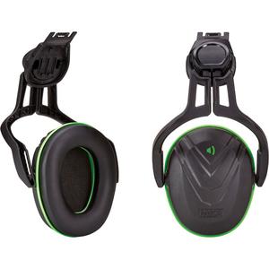V-Gard® Cap Mounted Hearing Protection - Cap Mount, A, 22, Black/Green, Low