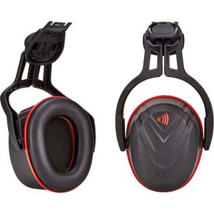 V-Gard® Cap Mounted Hearing Protection - Cap Mount, A, 31, Black/Red, High