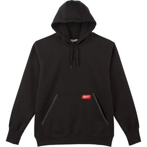 Heavy-Duty Pullover Hoodie - Poly-Cotton, Small, Black, Men's