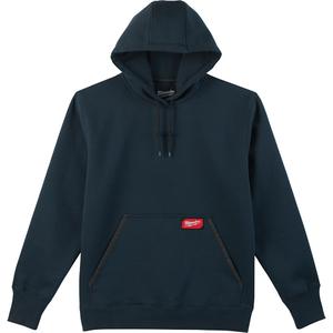 Heavy-Duty Pullover Hoodie - Poly-Cotton, Small, Medium, Large, X-Large, 2X-Large, 3X-Large, Blue, Men's
