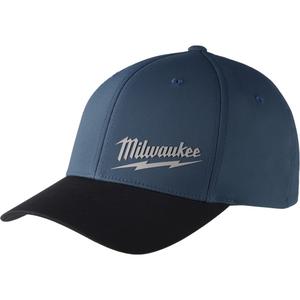 Workskin™ Fitted Hat - Poly-Cotton, Blue, L/XL