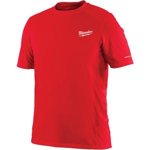 Workskin™ Short Sleeve Shirt - Polyester, Small, Medium, Large, X-Large, 2X-Large, 3X-Large, Red, Men's, Short sleeve