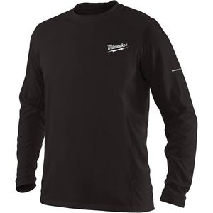 Workskin™ Long Sleeve Shirt - Polyester, Small, Medium, Large, X-Large, 2X-Large, 3X-Large, Black, Men's, Long sleeve