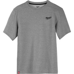Hybrid Work Tee Shirt - Poly-Cotton, Small, Medium, Large, X-Large, 2X-Large, 3X-Large, Grey, Men's, Short sleeve