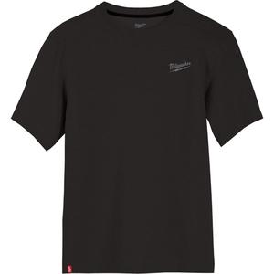 Hybrid Work Tee Shirt - Poly-Cotton, Small, 2X-Large, 3X-Large, Black, Men's, Short sleeve