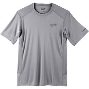 Workskin™ Lightweight Shirt - Polyester, Small, Medium, Large, X-Large, 2X-Large, 3X-Large, Grey, Men's, Short sleeve