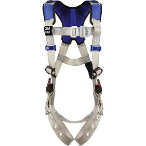 ExoFit™ X100 Comfort Vest Safety Harness - Ladder Climbing/Fall Arrest, AL, 310 lbs., Small, Medium, Large, X-Large, 2X-Large, Back - Front, Tongue Buckle, Pass-Through/Mating, Grey