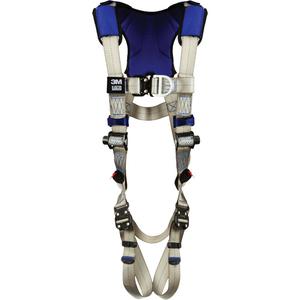 ExoFit™ X100 Comfort Vest Safety Harness - Ladder Climbing/Fall Arrest, AL, 310 lbs., Small, Medium, Large, X-Large, 2X-Large, Back - Front, Quick-Connect, Quick-Connect, Grey