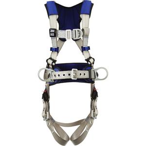ExoFit™ X100 Comfort Construction Safety Harness - Work Positioning/Ladder Climbing/Fall Arrest, ALP, 310 lbs., Small, Medium, Large, X-Large, 2X-Large, Back - Front - Side, Tongue Buckle, Pass-Through/Mating