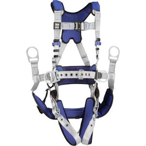 ExoFit™ X100 Comfort Tower Safety Harness - Work Positioning/Ladder Climbing/Fall Arrest, ALP, 310 lbs., Small, Medium, Large, X-Large, 2X-Large, Back - Front - Side, Tongue Buckle, Quick-Connect