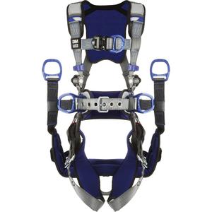 ExoFit™ X200 Comfort Tower Safety Harness - Work Positioning/Ladder Climbing/Fall Arrest, ALP, 310 lbs., Small, Medium, Large, X-Large, Back - Front - Side, Tongue Buckle, Quick-Connect, Grey