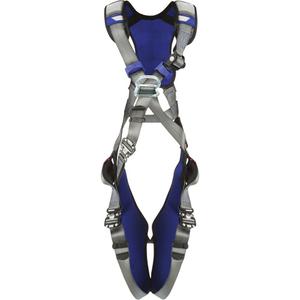 ExoFit™ X200 Comfort Crossover Safety Harness - Ladder Climbing/Fall Arrest, AL, 310 lbs., X-Small, Small, Medium, Large, X-Large, Back - Front, Quick-Connect, Quick-Connect, Grey