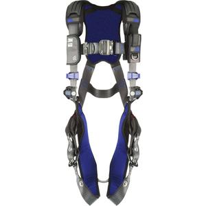 ExoFit™ X300 Comfort Vest Safety Harness - Fall Arrest, A, 310 lbs., X-Small, Small, Medium, Large, X-Large, Back, Tongue Buckle, Quick-Connect, Grey