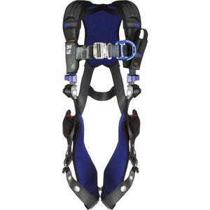 ExoFit™ X300 Comfort Vest Safety Harness - Ladder Climbing/Fall Arrest, AL, 310 lbs., Small, Medium, Large, X-Large, Back - Front, Tongue Buckle, Quick-Connect, Grey