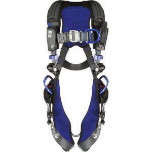 ExoFit™ X300 Comfort Vest Safety Harness - Work Positioning/Ladder Climbing/Fall Arrest, ALP, 310 lbs., X-Small, Medium, Large, Back - Front - Side, Tongue Buckle, Quick-Connect, Grey