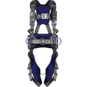 ExoFit™ X300 Comfort Construction Safety Harness - Work Positioning/Fall Arrest, AP, 310 lbs., X-Small, Small, Medium, Large, X-Large, 2X-Large, Back - Side, Quick-Connect, Quick-Connect, Grey