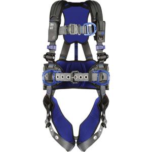 ExoFit™ X300 Comfort Construction Safety Harness - Work Positioning/Ladder Climbing/Fall Arrest, ALP, 310 lbs., Small, Medium, Large, X-Large, 2X-Large, Back - Front - Side, Tongue Buckle, Quick-Connect