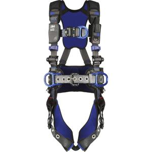 ExoFit™ X300 Comfort Wind Energy Safety Harness - Work Positioning/Ladder Climbing/Fall Arrest, ALP, 420 lbs., Small, Medium, Large, X-Large, 2X-Large, Back - Front - Side, Tongue Buckle, Quick-Connect