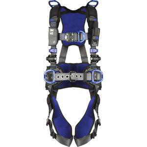 ExoFit™ X300 Comfort Vest Safety Harness - Work Positioning/Ladder Climbing/Fall Arrest/Evacuation/Retrieval, AELP, 310 lbs., Small, 2X-Large, Back -  Front - Shoulder - Side, Quick-Connect, Quick-Connect