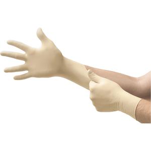 MICROFLEX® Ultra One® Examination Gloves - Small/6.5/7, Medium/7.5/8, Large/8.5/9, X-Large/9.5/10, Latex, 11.8", 9.8-mil, Textured Fingertips, Natural, Powder-Free, NFPA, Class 2, Extended, 1.5 AQL
