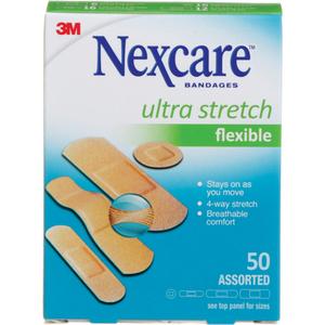 Nexcare™ Ultra Stretch Bandages - Assorted, Assorted, Assorted, Plastic, Non-Sterile, Class 1, Tan