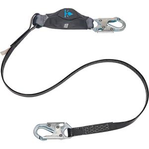 Anti-Corrosion Energy Absorbing Lanyard - 6', 150 lbs., 310 lbs., Snap Hook, Snap Hook, Polyester, Pack, 1