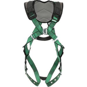 V-Form+™ Harness - Ladder Climbing/Fall Arrest, AL, 150 lbs., X-Small, Universal, X-Large, Back - Front, Tongue Buckle