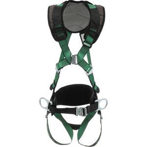 V-Form+™ Construction Harness - Work Positioning/Fall Arrest, AP, 150 lbs., X-Small, 2X-Large, Universal, X-Large, Back - Side, Tongue Buckle