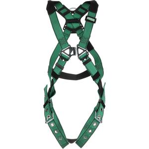 V-Form+™ Harness - Work Positioning/Fall Arrest, AP, 400 lbs., X-Small, 2X-Large, Back - Side, Tongue Buckle, Pass-Through/Mating