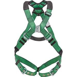 V-Form+™ Harness - Fall Arrest, A, 150 lbs., X-Small, 2X-Large, Universal, X-Large, Back, Tongue Buckle