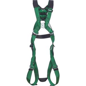 V-Form+™ Harness - Fall Arrest, A, 150 lbs., X-Small, 2X-Large, Universal, Back, Pass-Through/Mating