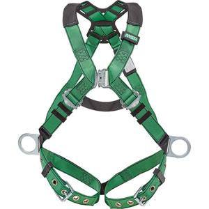V-Form+™ Harness - Work Positioning/Fall Arrest, AP, 400 lbs., 2X-Large, Back - Side, Quick-Connect