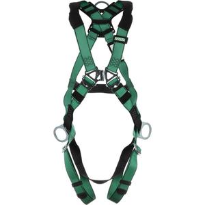 V-Form+™ Harness - Work Positioning/Fall Arrest, AP, 400 lbs., X-Small, 2X-Large, X-Large, Back - Side, Pass-Through/Mating, Pass-Through/Mating