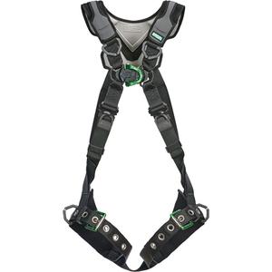 V-Flex™ Full-Body Harness - Ladder Climbing/Fall Arrest, AL, 150 lbs., X-Small, 2X-Large, Universal, X-Large, Back - Front, Tongue Buckle
