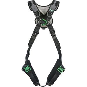 V-Flex™ Full-Body Harness - Ladder Climbing/Fall Arrest, AL, 150 lbs., X-Small, 2X-Large, Universal, X-Large, Back - Front, Quick-Connect
