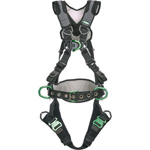 V-Flex™ Construction Harness - Work Positioning/Ladder Climbing/Fall Arrest, ALP, 150 lbs., X-Small, 2X-Large, Universal, X-Large, Back - Front - Side, Quick-Connect