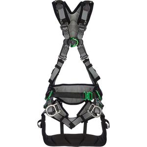 V-Fit™ Full-Body Tower Harness - Work Positioning/Ladder Climbing/Fall Arrest, ALP, 150 lbs., X-Small, 2X-Large, Universal, X-Large, Back - Front - Side, Quick-Connect