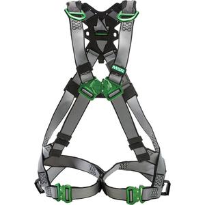 V-Fit™ Safety Harness - Fall Arrest/Evacuation/Retrieval, AE, 150 lbs., X-Small, 2X-Large, Universal, X-Large, Back - Shoulder, Quick-Connect