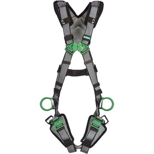 V-Fit™ Safety Harness - Work Positioning/Fall Arrest, AP, 150 lbs., X-Small, 2X-Large, Universal, X-Large, Back - Side, Quick-Connect