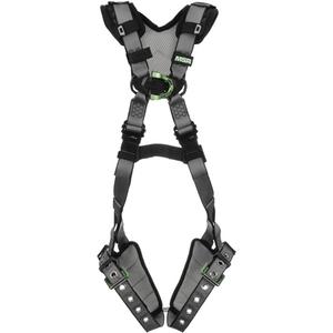 V-Fit™ Safety Harness - Ladder Climbing/Fall Arrest, AL, 150 lbs., X-Small, 2X-Large, Universal, X-Large, Back - Front, Tongue Buckle
