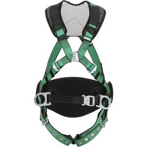 V-Form™ Safety Harness - Fall Arrest, A, 230 lbs., Universal, Back, Quick-Connect