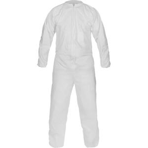 CleanMax® Clean Manufactured Non-Sterile Coverall - Microporous, Medium, Large, X-Large, 2X-Large, 3X-Large, 4X-Large, 5X-Large, White, EN 13034 +A1:2009 Type 6 [PB], EN 14126 Type 6-B