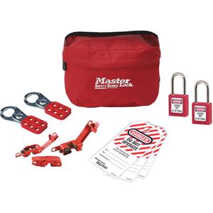 Basic Lockout Kit with Zenex™ Thermoplastic Locks - 11, Electrical, Severe Use, 1-1/2", 1-1/2", 25/32"